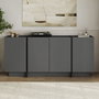 Nordure Consola Antracita y Negro